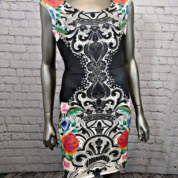 Guess NWOT Floral Sheath Dress Medium - Picture 1 of 7
